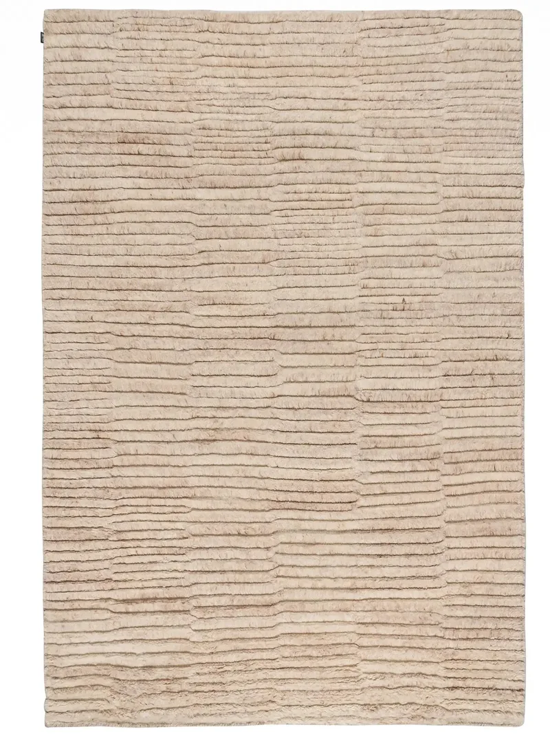 Luxico Rib Hand Knotted Wool Rug — Bhadohi Rug