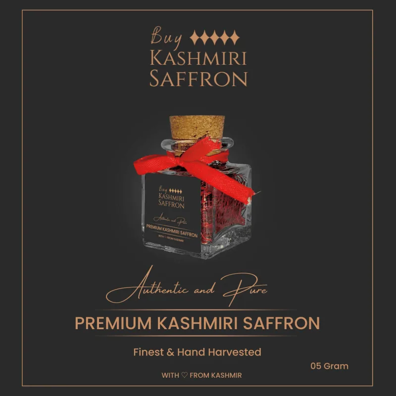 Premium Kashmiri Saffron Mogra (5 Gm) – Buy 100% Original Kashmiri Saffron Online — Kashmir Online Store (saffron)