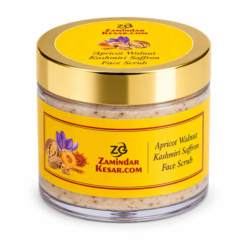 Saffron Face Scrub — Zamindar Kesar (Pampore saffron)